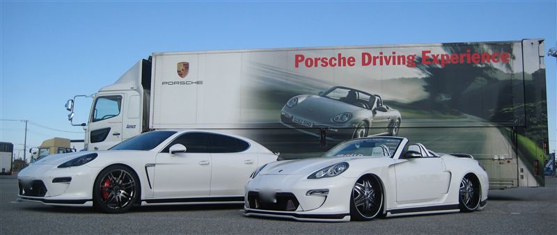 Here are great shots next to the real Porsche Panamera by Fairy Design