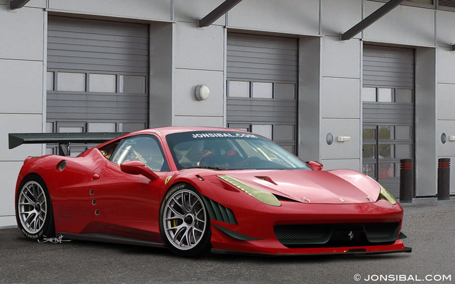 So here is my rendering of the 458 GT before the sponsor decals were applied