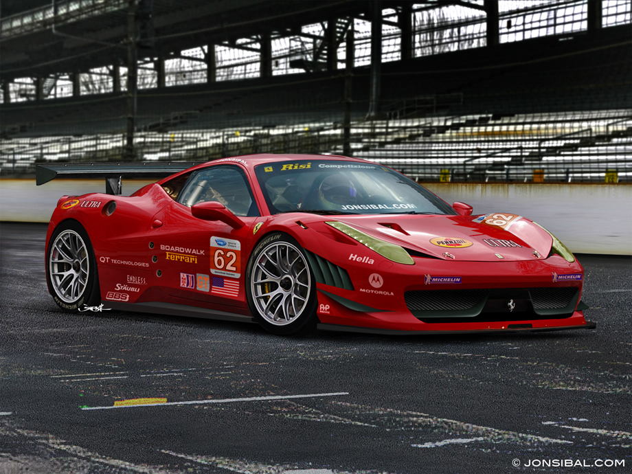 Ferrari 458 Italia GT2 renderingvice nice