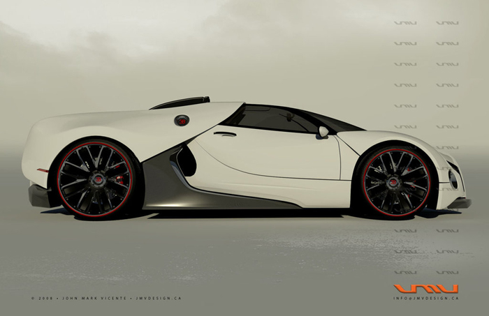 Here's a 3D concept rendering of a Bugatti Renaissance GT