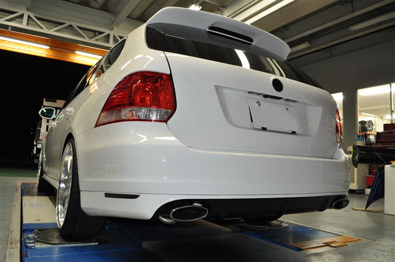 Almost looks like the mk6 gti rear valance with a custom exhaust route