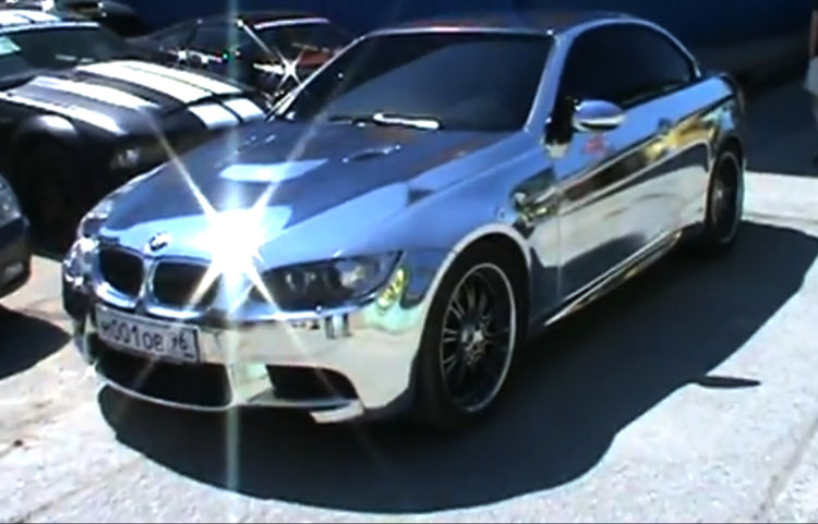 And a good way to follow that is a chrome painted BMW E93 M3
